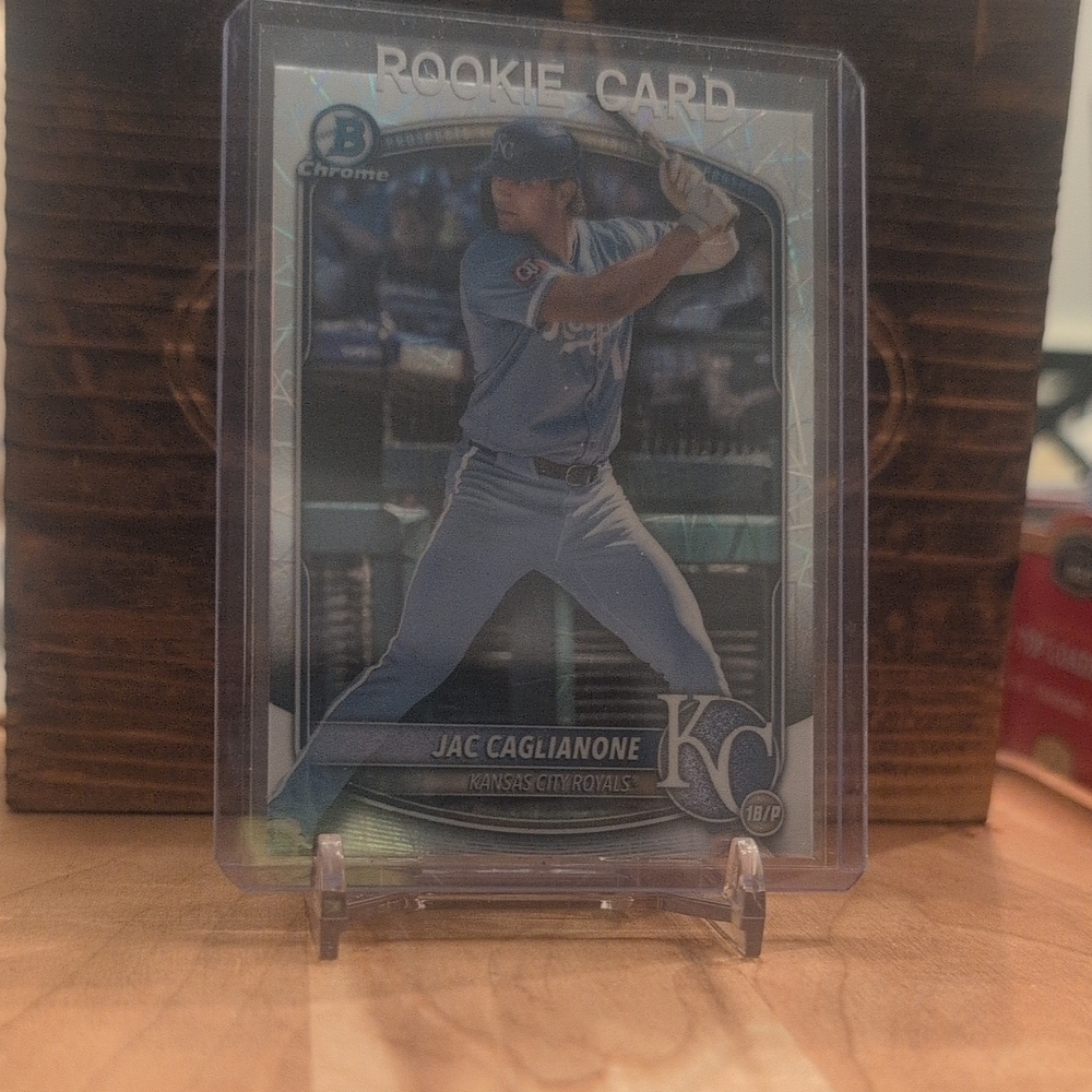 2025 Bowman Chrome Jac Caglianone Laser Prizm Rookie Card Royals WBC 🔥🔥🔥